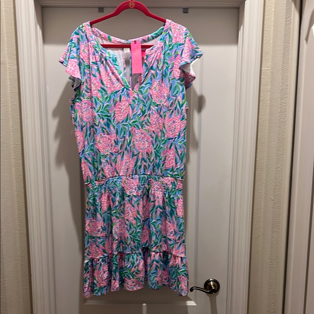 Lilly Pulitzer Frenchie Blue Turtle in Love